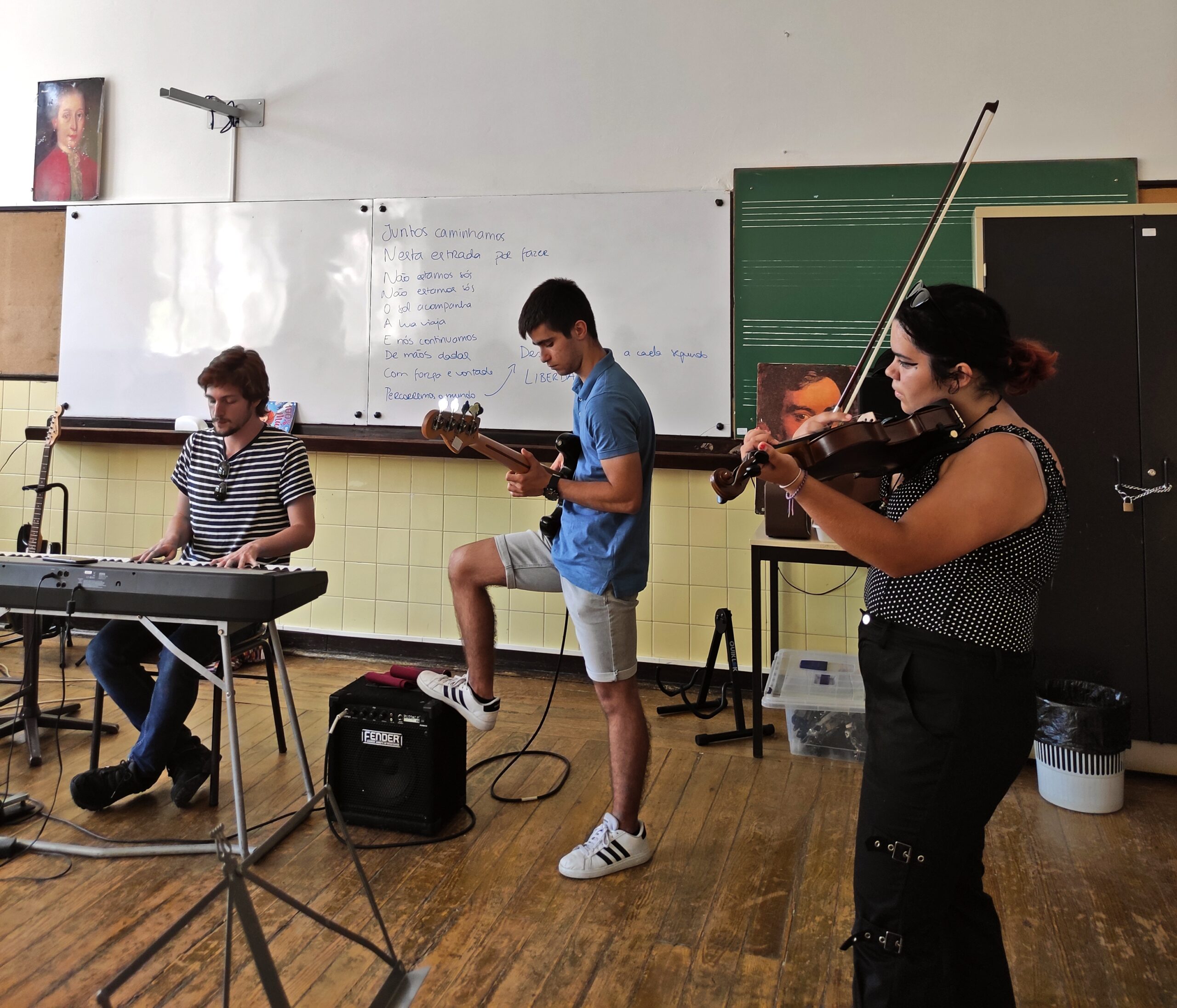 A group of young musicians